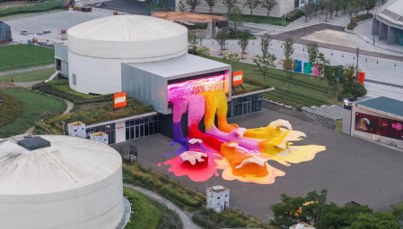 LEGO Turns 380,000 Flowers Into A Giant Wave in Shanghai